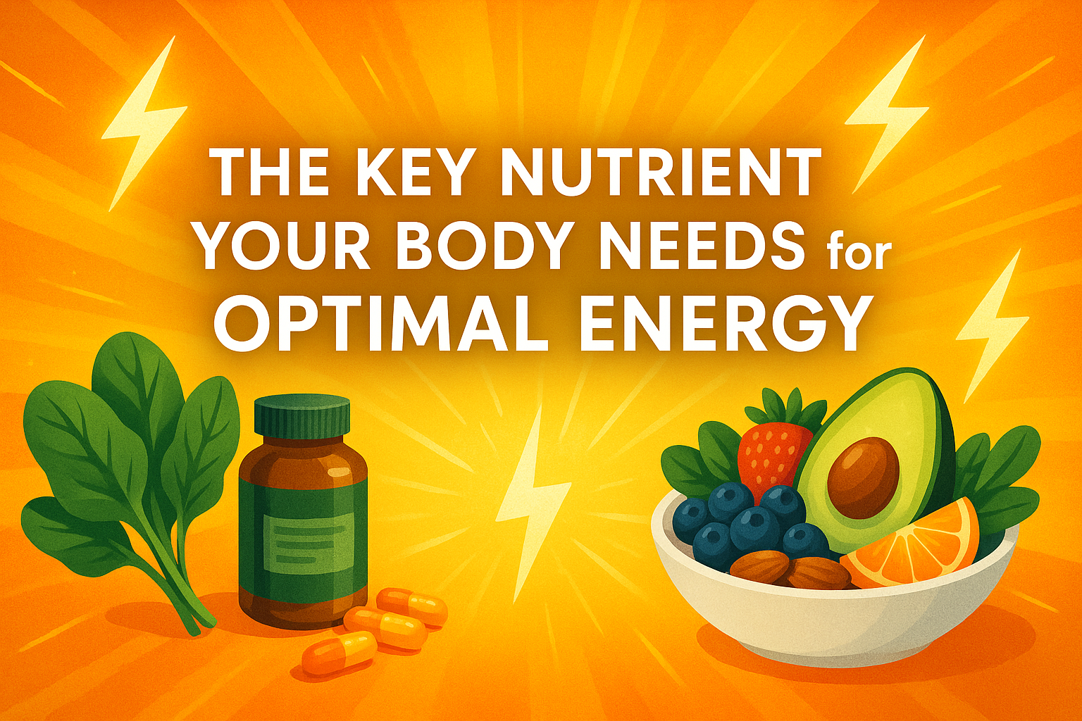 Le nutriment essentiel à la production d'énergie optimale par votre organisme