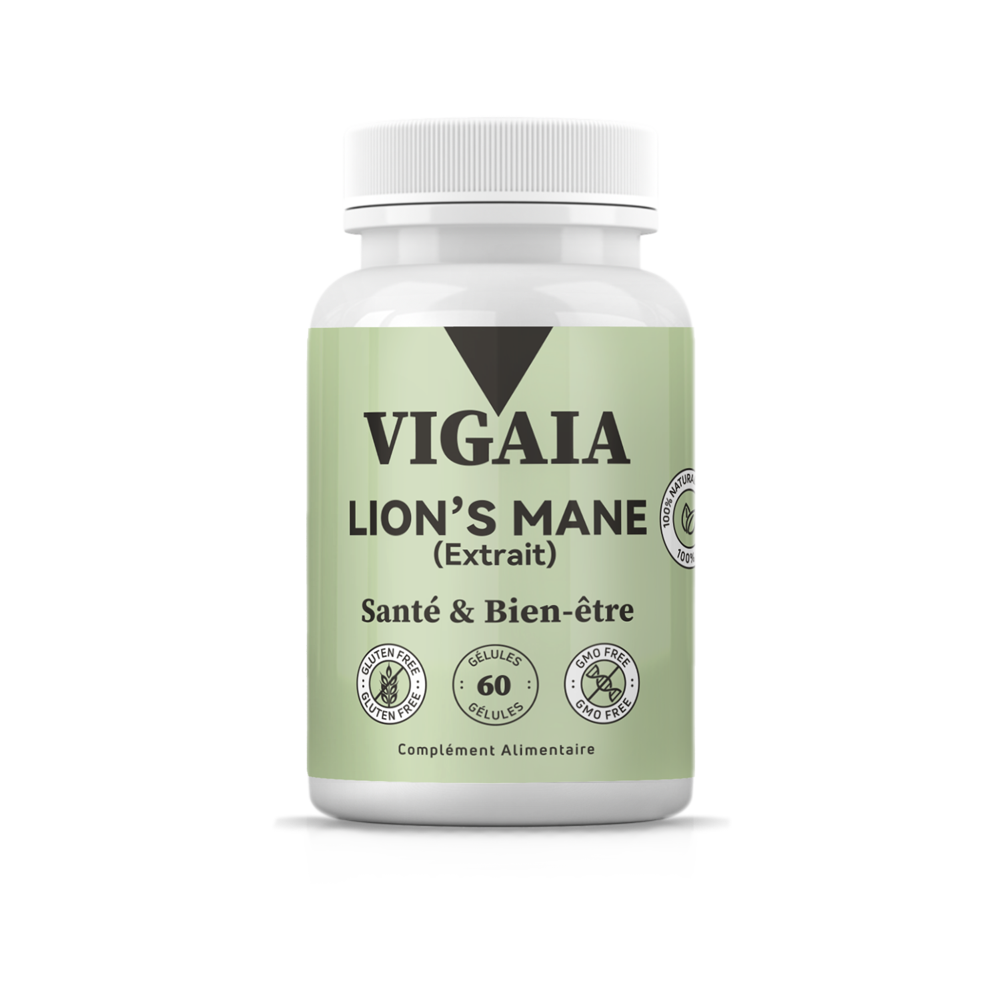 Vigaia Lion’s Mane – Soutien Cognitif & Bien-être Cérébral