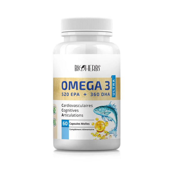 Vigaia Oméga 3 1000mg – Gélules d’huile de poisson certifiées