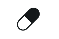 a supplement capsule icon minimalistic