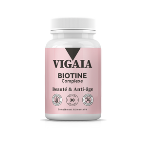 Vigaia Biotine 2500 mcg – Fortifiant Cheveux, Peau & Ongles